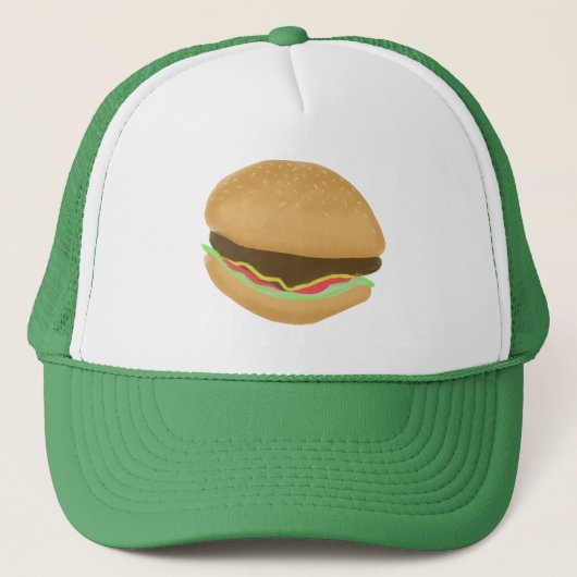 Hamburger Cheeseburger Burger Art Trucker Pet (Voorkant)