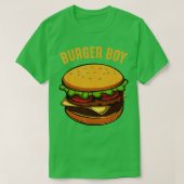 Hamburger Cheeseburger Burger Boy Funny Fast Food T-shirt (Design voorkant)