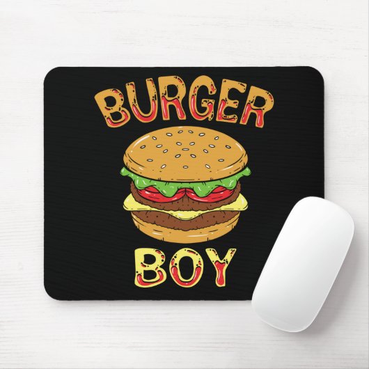 HAMBURGER / CHEESEBURGER: Burger Boy Muismat (Met muis)