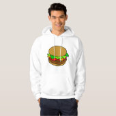 hamburger cheeseburger fast food hoodie (Voorkant volledig)