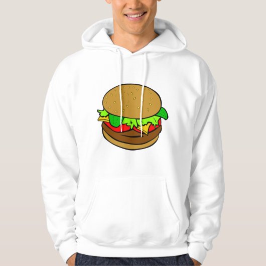 hamburger cheeseburger fast food hoodie (Voorkant)