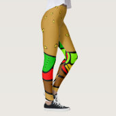 hamburger cheeseburger fast food leggings