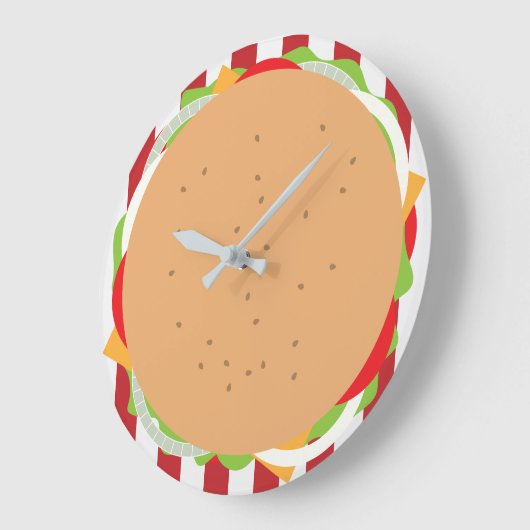Hamburger cheeseburger schattig café grote klok (Hoek)
