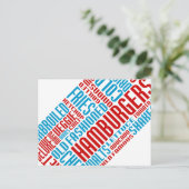 hamburger chitChat Briefkaart (Staand voorkant)