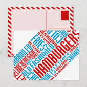 hamburger chitChat Briefkaart (Voorkant / Achterkant)