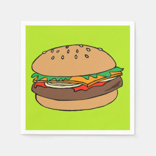 Hamburger cocktailservet servet