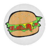 Hamburger Cutting Board Snijplank (Voorkant)