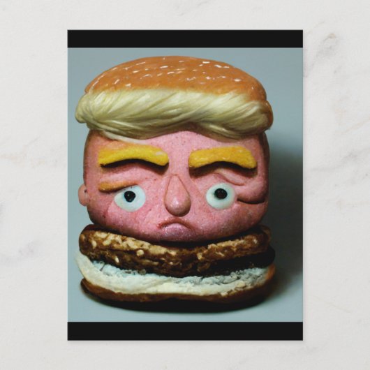 Hamburger Donald Trump Briefkaart (Voorkant)