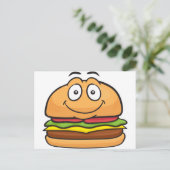 Hamburger Emoji Briefkaart (Staand voorkant)