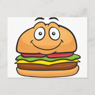 Hamburger Emoji Briefkaart