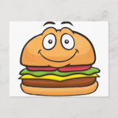 Hamburger Emoji Briefkaart (Voorkant)