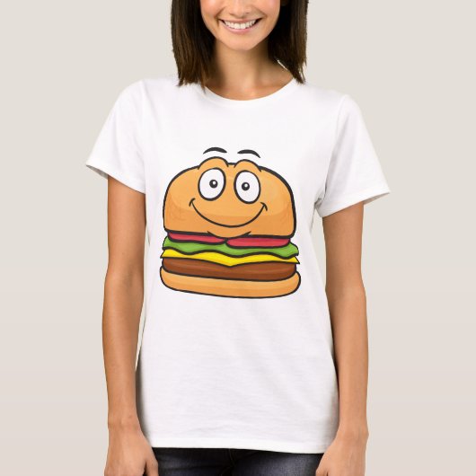 Hamburger Emoji T-shirt (Voorkant)