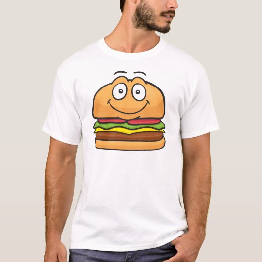 Hamburger Emoji T-shirt (Voorkant)