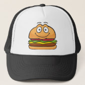 Hamburger Emoji Trucker Pet (Voorkant)