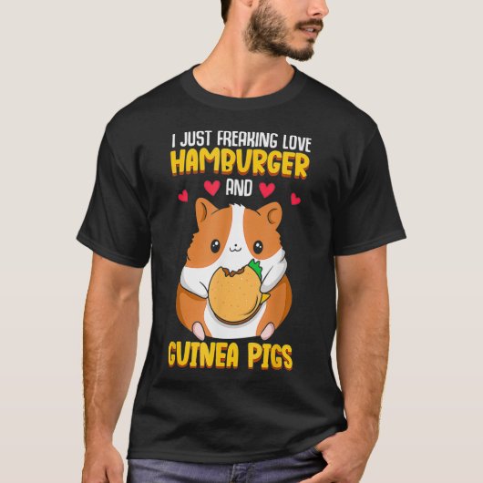 Hamburger en cavia t-shirt (Voorkant)
