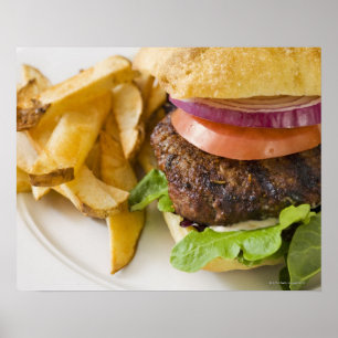 Hamburger- en Franstalige groeven Poster