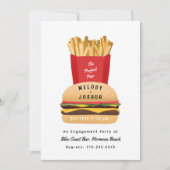 Hamburger en friet Perfect Pair Douche Kaart (Voorkant)