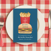 Hamburger en friet Perfect Pair Douche Kaart