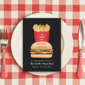 Hamburger en friet Perfect Pair Douche Kaart