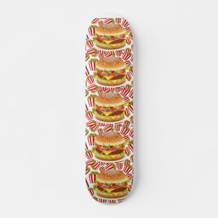Hamburger en friet persoonlijk skateboard