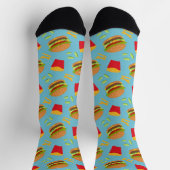 Hamburger en frietjes Art Happy Awareness Sokken (Top)