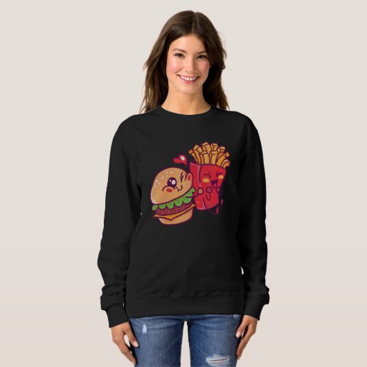 Hamburger en groeven trui (Voorkant volledig)