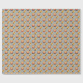 Hamburger en Hotdog Patroon Cadeaupapier (Vlak)