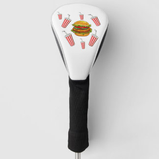 Hamburger en soda golfheadcover