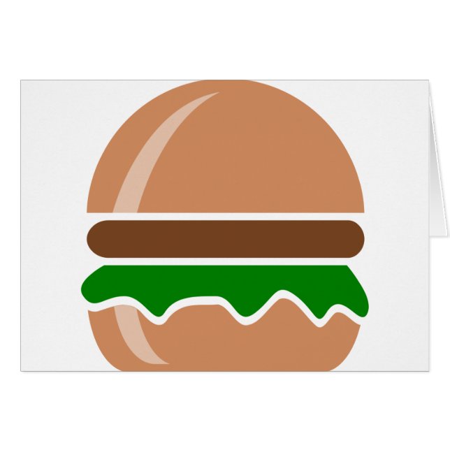 Hamburger fast food a sandwich (Voorkant Horizontaal)