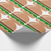 Hamburger fast food a sandwich cadeaupapier (Hoek)