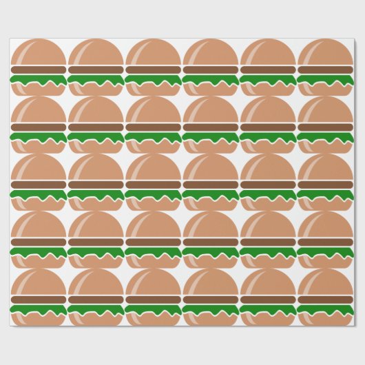 Hamburger fast food a sandwich cadeaupapier (Vlak)