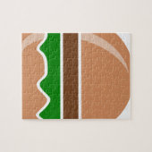 Hamburger fast food a sandwich legpuzzel (Horizontaal)