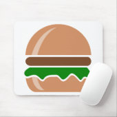 Hamburger fast food a sandwich muismat (Met muis)