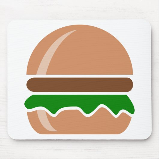 Hamburger fast food a sandwich muismat (Voorkant)