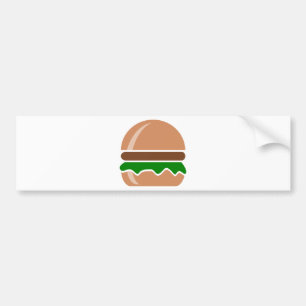 hamburger fast food een broodje bumpersticker