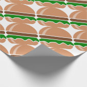 hamburger fast food een broodje cadeaupapier (Hoek)