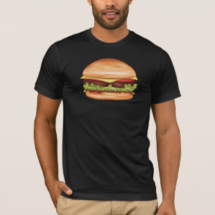 Hamburger Fast Food Illustratie T-shirt