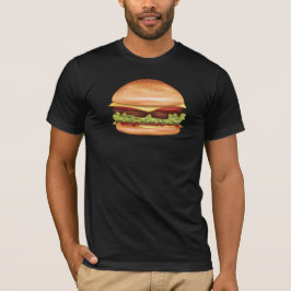 Hamburger fastfood illustratie t-shirt
