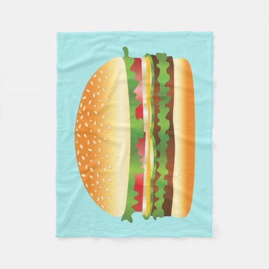Hamburger Fleece Deken (Voorkant)