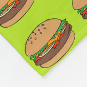 hamburger fleece deken (Hoek)
