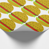 Hamburger food fast food burger cadeaupapier (Hoek)