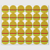 Hamburger food fast food burger cadeaupapier (Vlak)