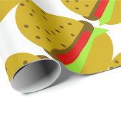 hamburger food fast food burger cadeaupapier (Rol Hoek)