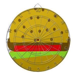 Hamburger food fast food burger dartbord