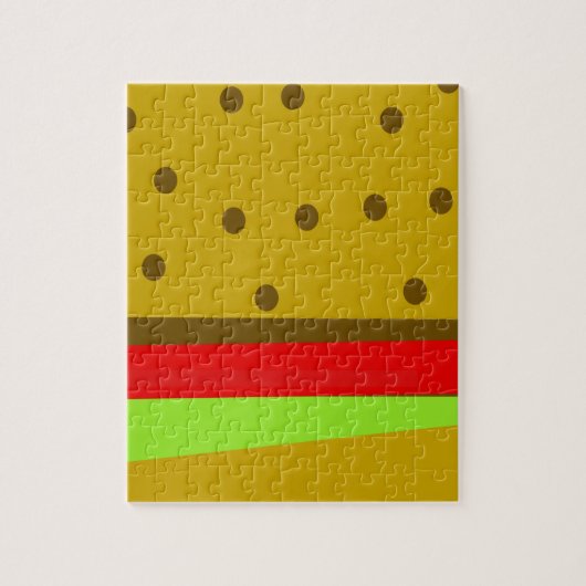 Hamburger food fast food burger legpuzzel (Verticaal)
