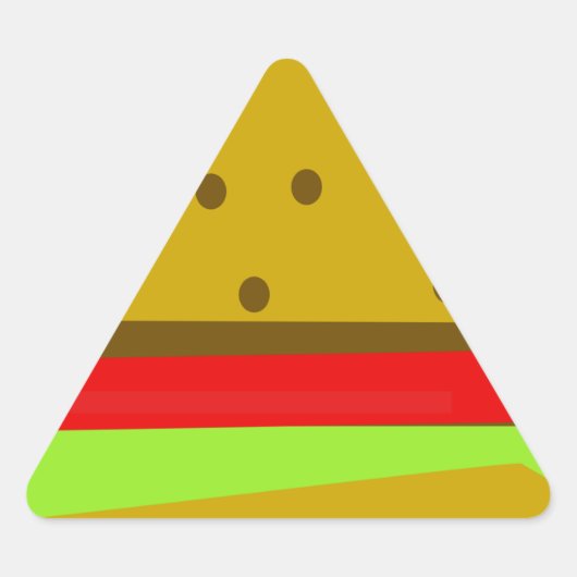 hamburger food fast food burger sticker (Voorkant)