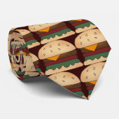 Hamburger Food stropdas (Opgerold)