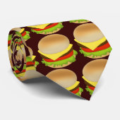 Hamburger food stropdas (Opgerold)