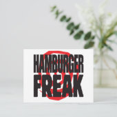 Hamburger Freak Briefkaart (Staand voorkant)