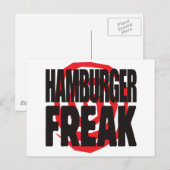 Hamburger Freak Briefkaart (Voorkant / Achterkant)
